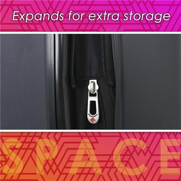 Travelers Club Chicago Hardside Expandable Spinner Luggages, Teal, 20" Carry-On - Picture 7 of 7